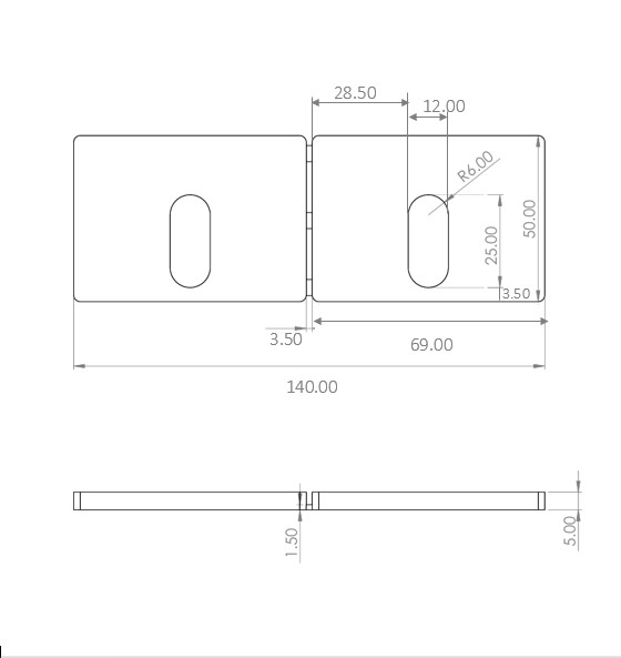 Termoizoliacine tarpine 140x50x5
